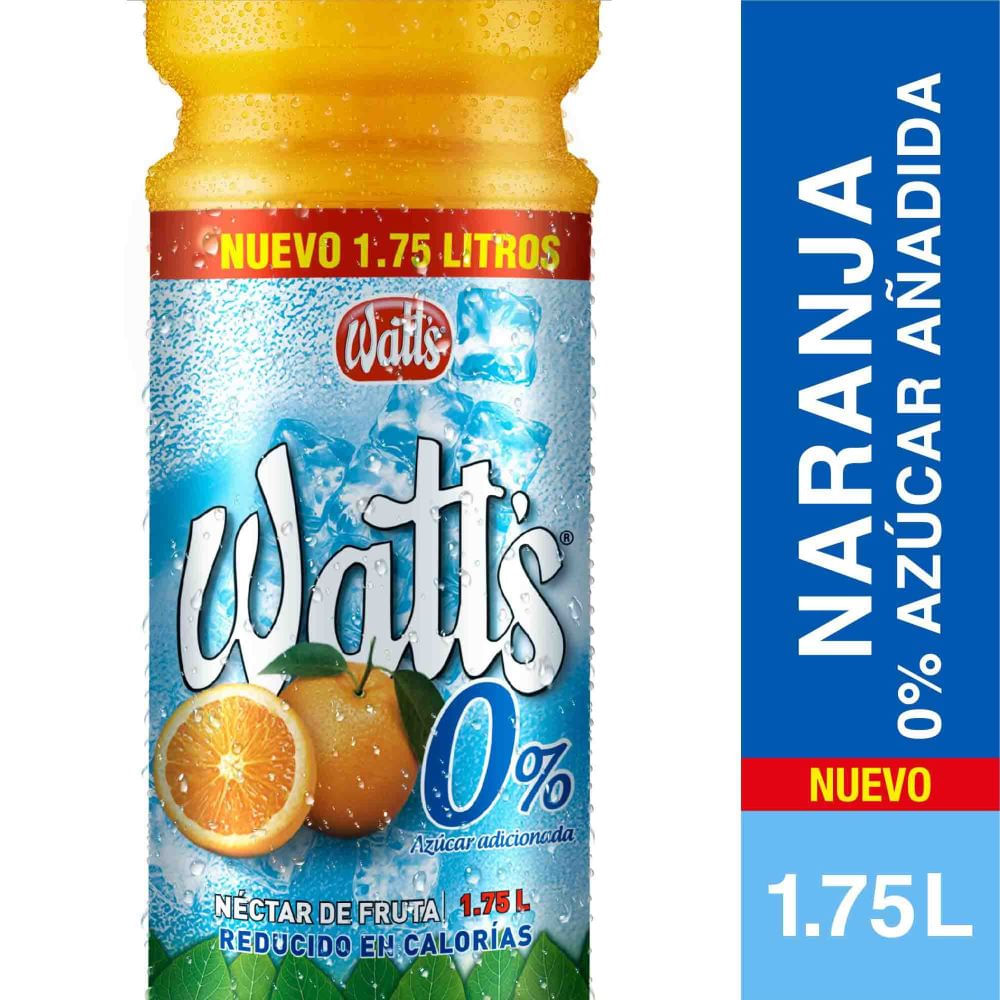 Néctar Watts light naranja 1.75 L
