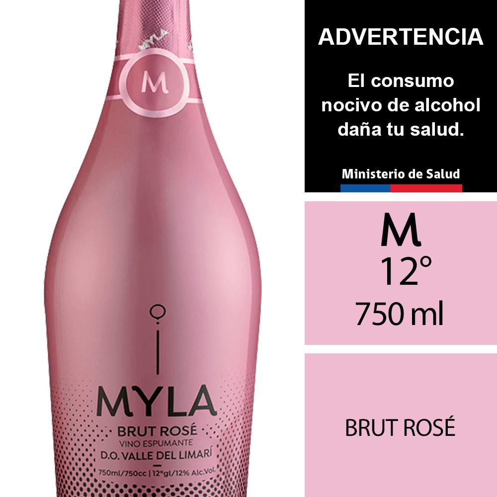 Espumante Myla brut rosé 750 cc Espumante Myla brut rosé 750 cc