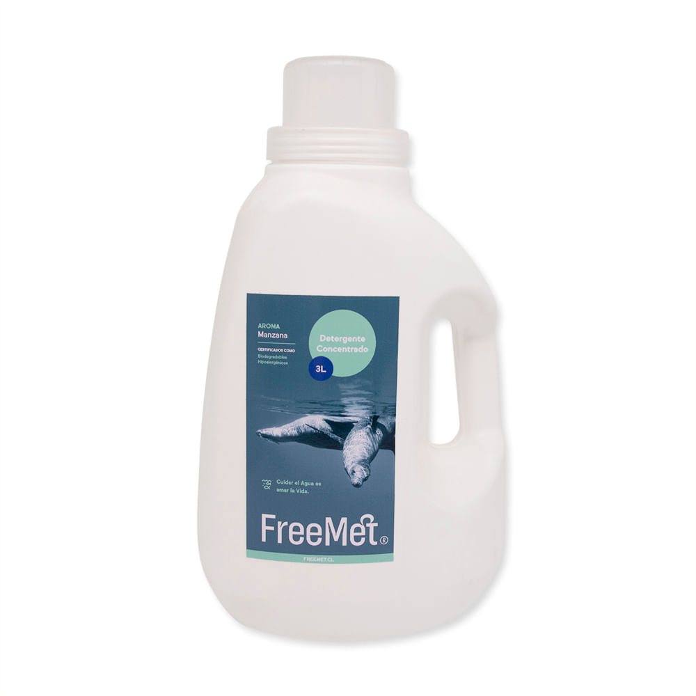 Detergente líquido Freemet concentrado manzana 3 L