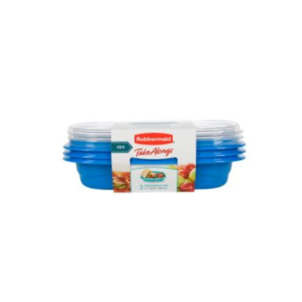 Set Herméticos Rubbermaid snack to go 887 ml