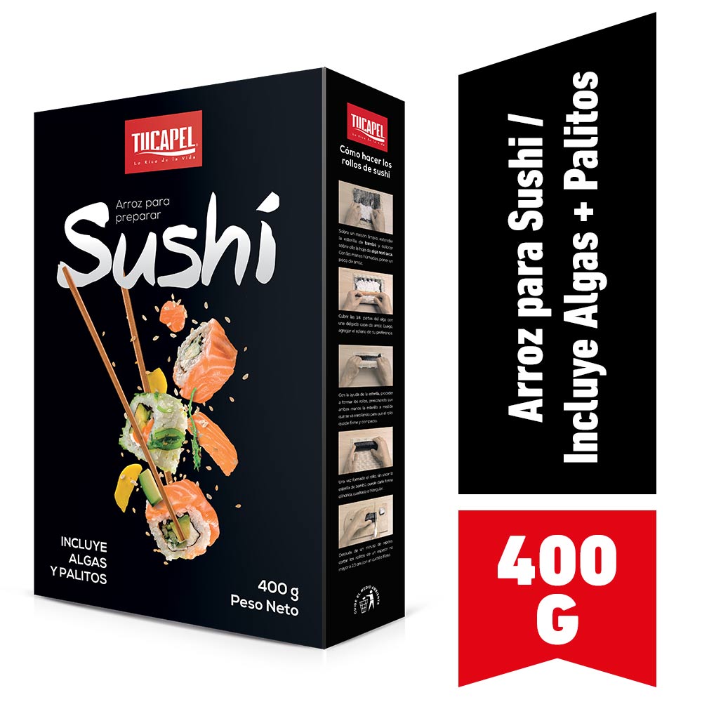 Arroz preparado Tucapel sushi 400 g