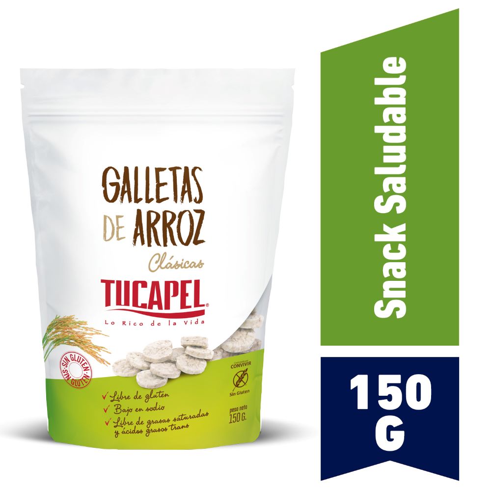 Galletas de Arroz Clasicas Tucapel 150 Gr.