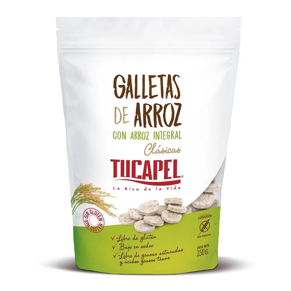 Galletas de arroz Tucapel clásicas 150 g Galletas de arroz Tucapel clásicas 150 g
