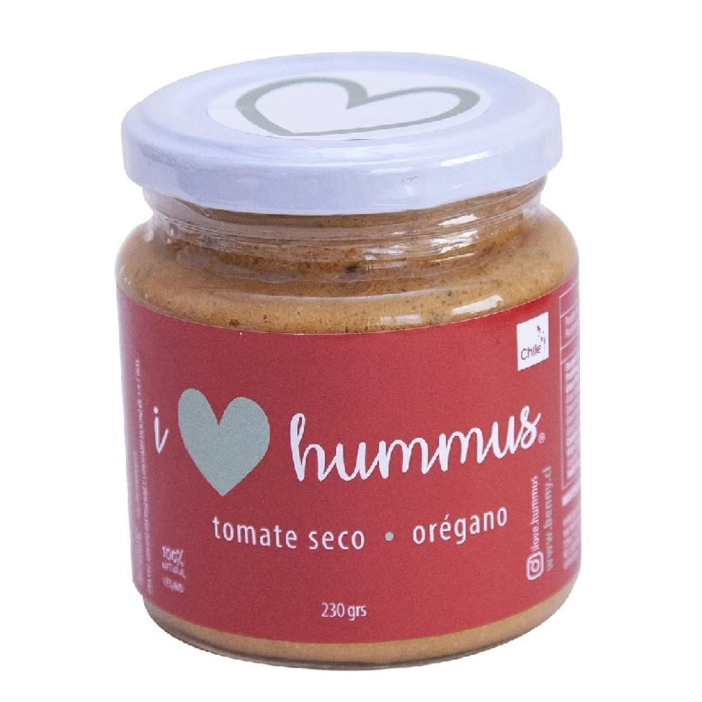 Hummus Love Co tomate orégano frasco 220 g