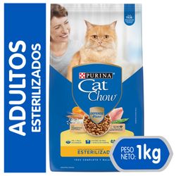 Alimento para gato adulto esterilizado Cat Chow 1 Kg