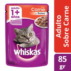 Alimento húmedo gato Whiskas carne sobre 85 g