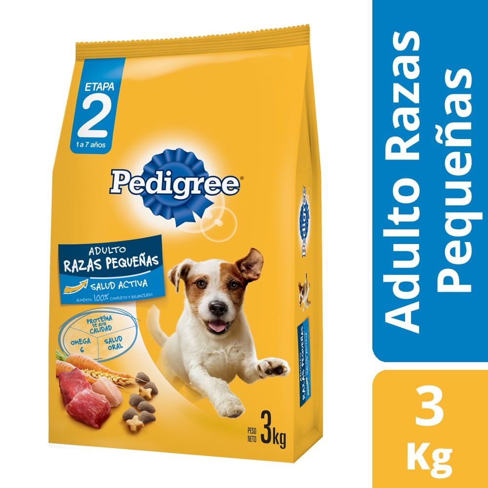 Alimento perro adulto Pedigree razas pequeñas 3 Kg