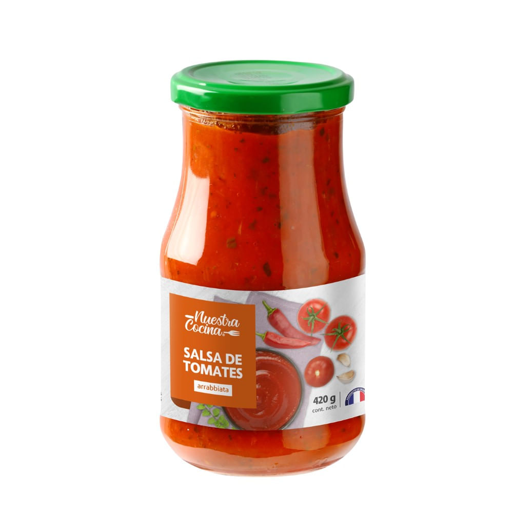 Salsa de tomate Nuestra Cocina arrabiata 420 g