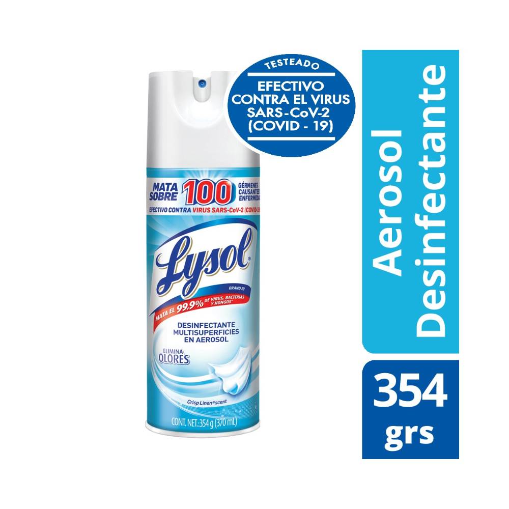 comprar Aerosol Desinfectante Lysol Crisp Linen - 354gr