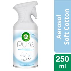 Desodorante ambiental Air Wick pure premium soft cotton aerosol 250 ml