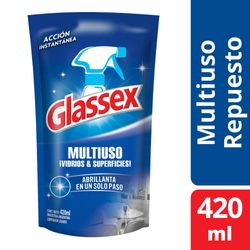 Limpiador Glassex multiuso repuesto 420 ml