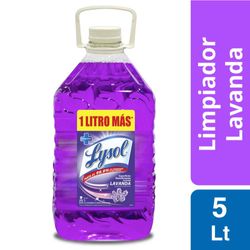 Limpiador Lysol desinfectante líquido lavanda botella 5 L