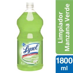 Limpiador Lysol desinfectante líquido manzana verde botella 1.8 L