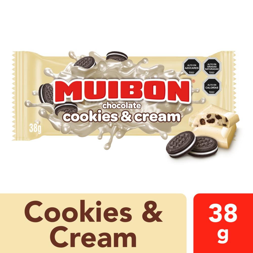 Chocolate Muibon relleno cookies&cream 38 g