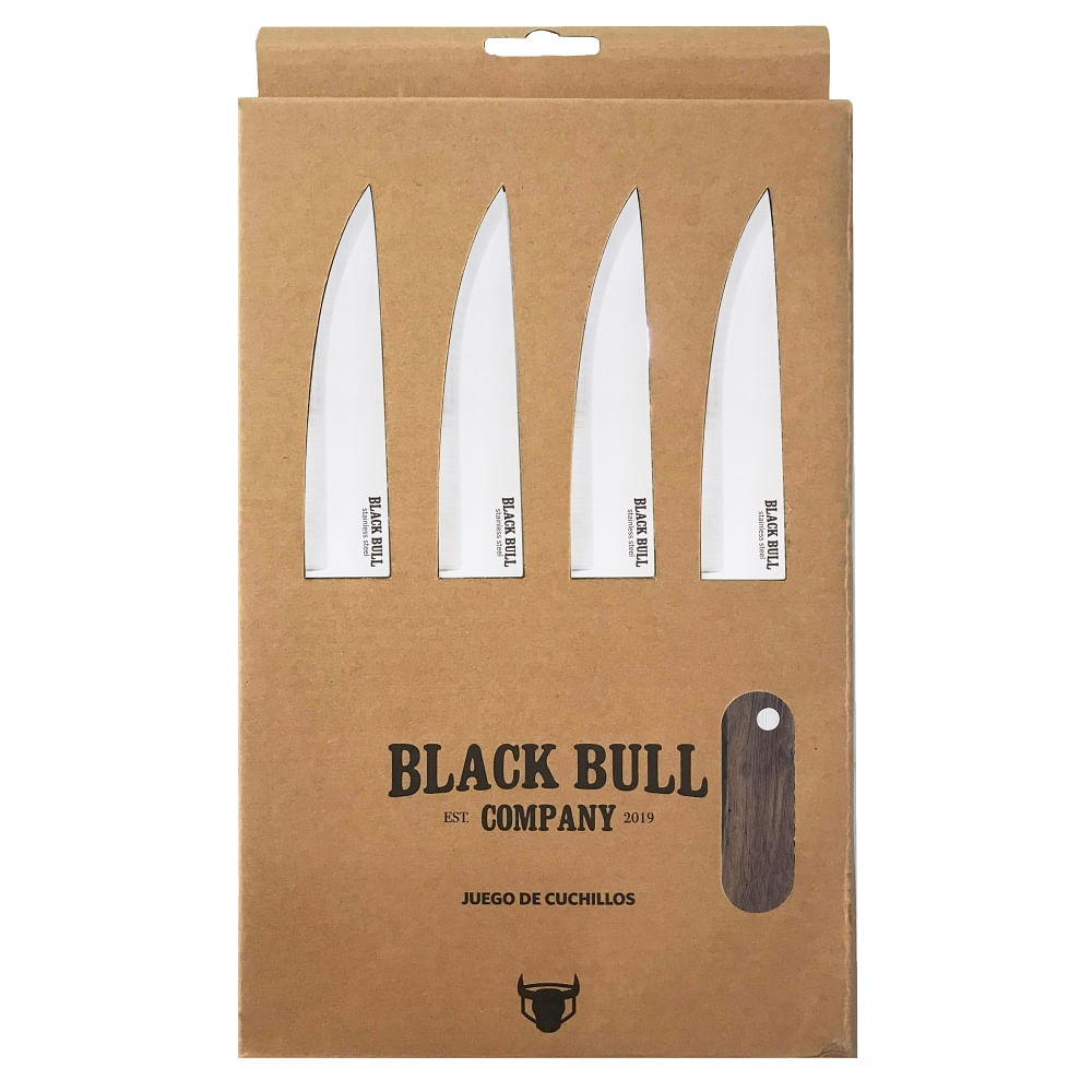 Set cuchillos Black Bull steak 4 un