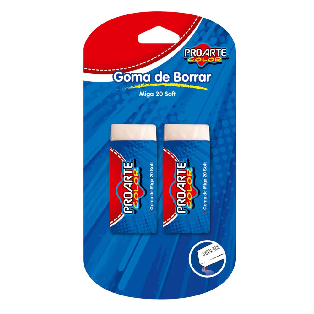 Goma de borrar Proarte miga 20 soft 2 un