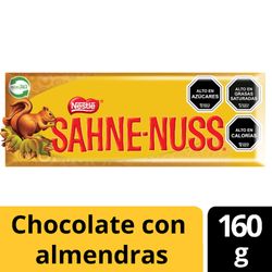 Chocolate Sahne Nuss almendras 160 g