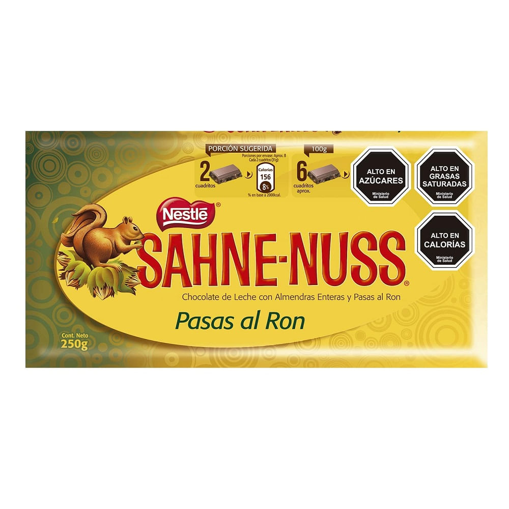 Chocolate Sahne Nuss pasas al ron 250 g Chocolate Sahne Nuss pasas al ron 250 g
