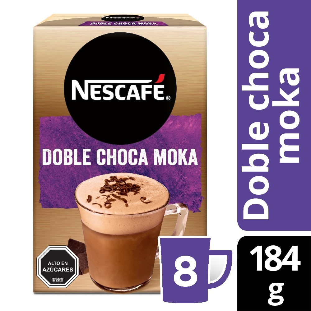 Pack Café Nescafé doble choca moka 8 un de 23 g