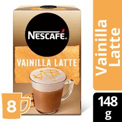 Pack Café Nescafé vainilla latte 8 un de 18 g