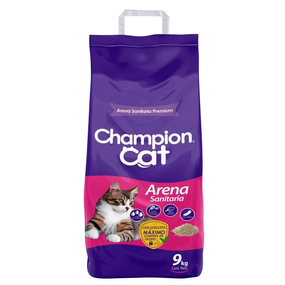 Arena sanitaria Champion Cat 9 Kg