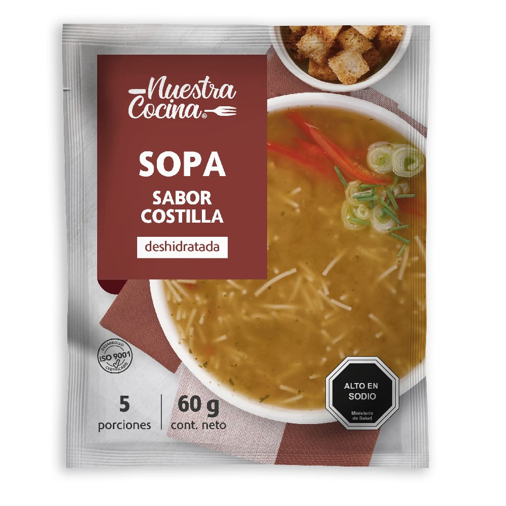Sopa Nuestra Cocina sabor costilla 60 g