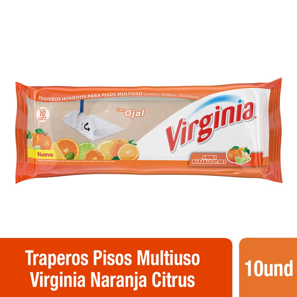 Trapero húmedo Virginia con ojal aroma naranja 10 un