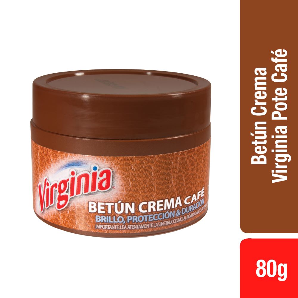 Betún crema Virginia café lata 80 g