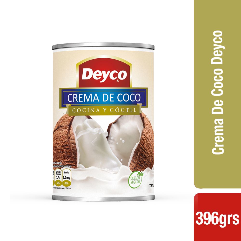 Crema de coco Deyco lata 396 g