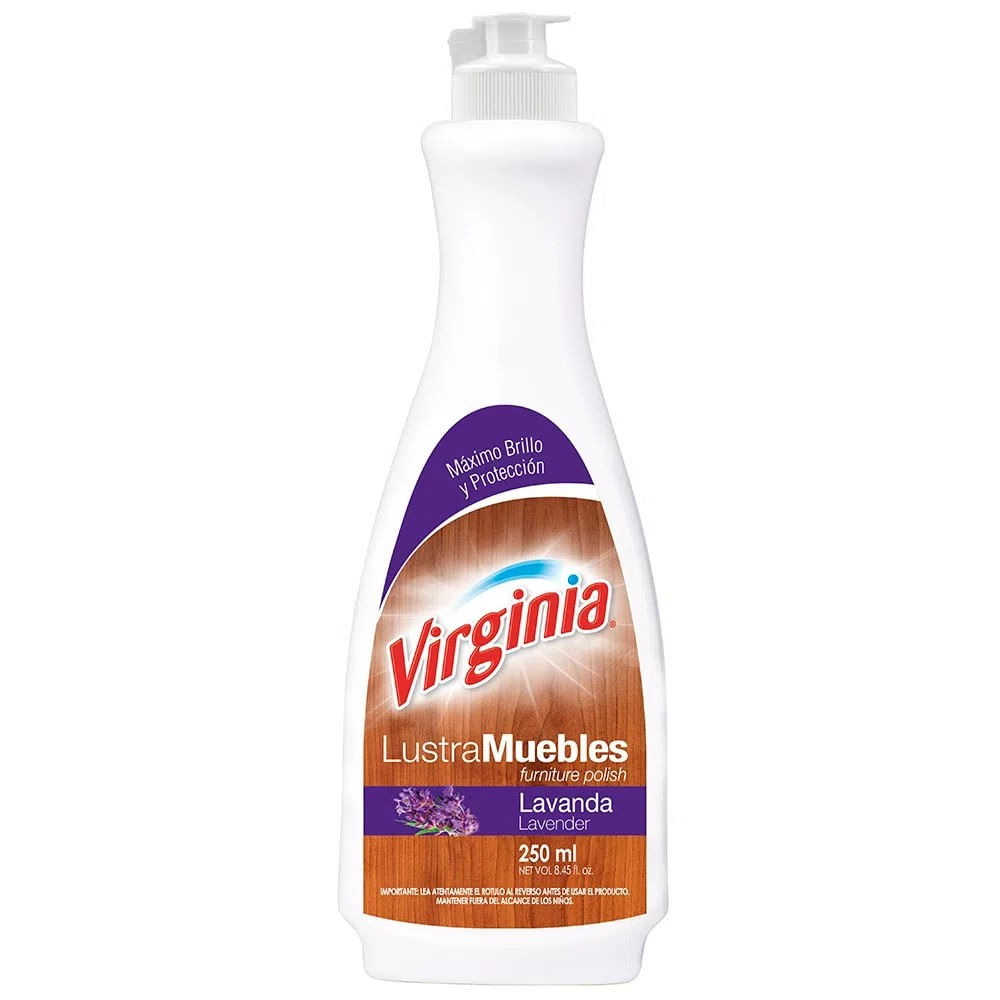 Lustramuebles crema Virginia lavanda botella 250 ml Lustramuebles crema Virginia lavanda botella 250 ml