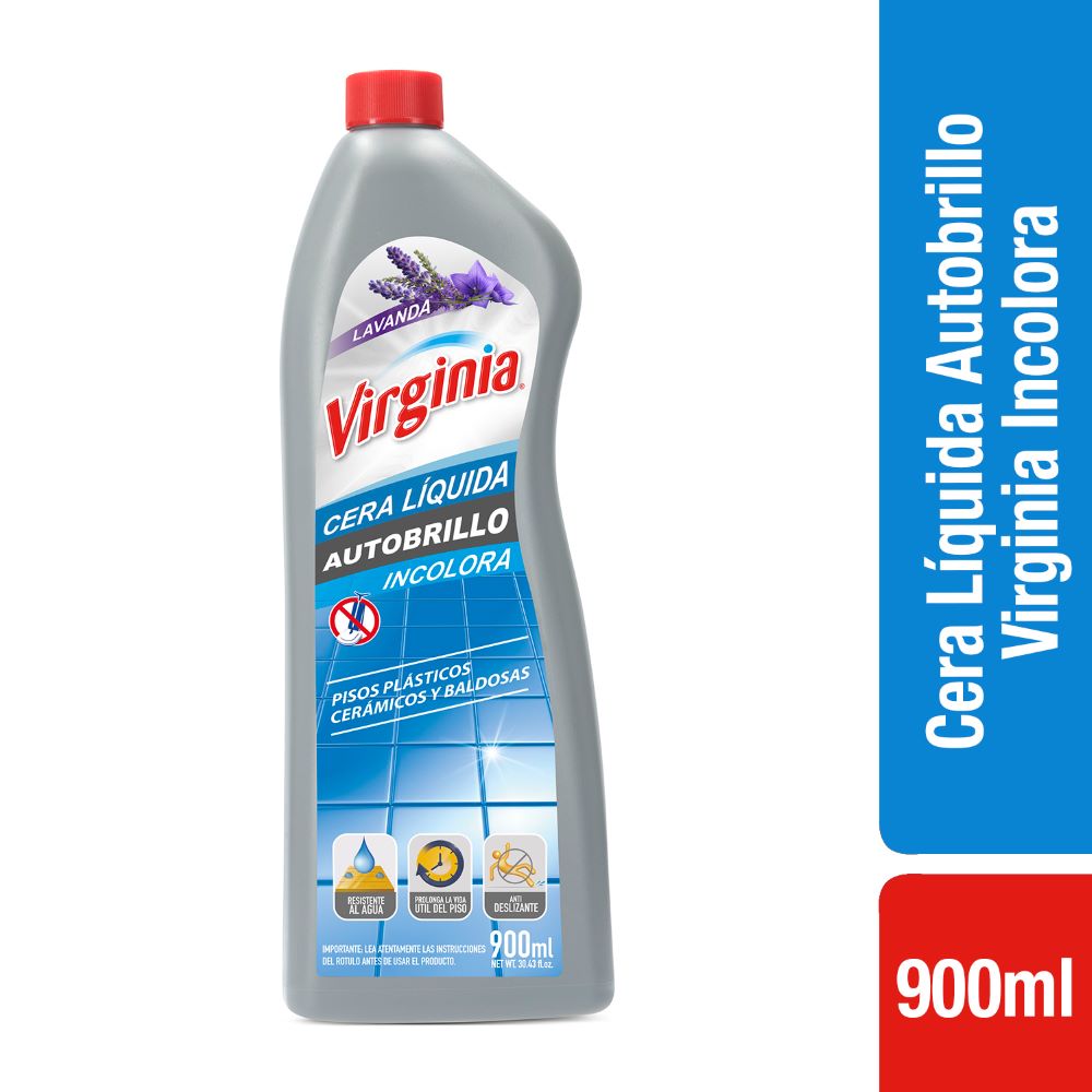 Cera líquida Virginia autobrillo incolora botella 900 ml
