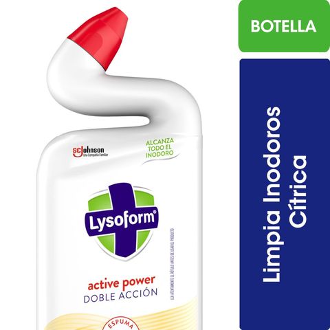 Limpiador gel Lysoform para inodoro doble acción cítrica 500 ml