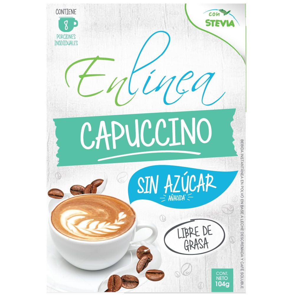 Café En Línea con stevia capuccino 104 g