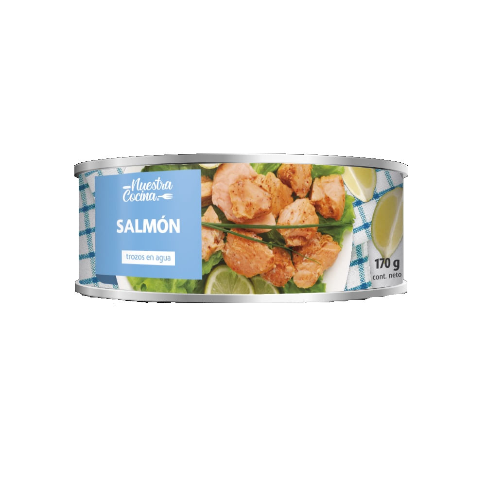 Salmón en trozos Nuestra Cocina en agua 170 g