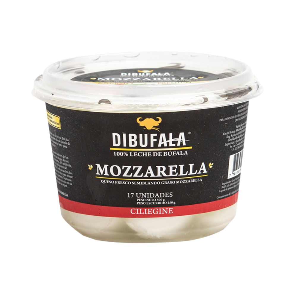 Queso mozzarella Dibúfala celiegine 250 g