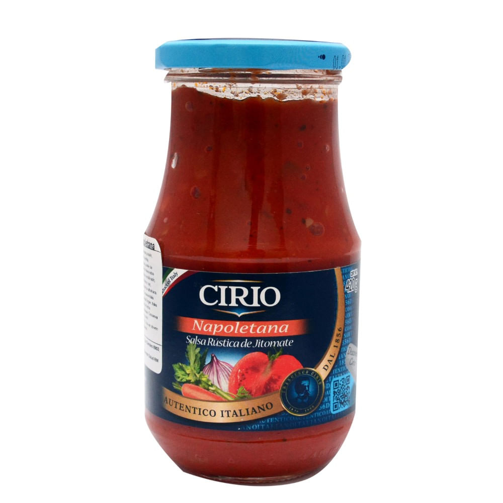 Salsa de tomate Cirio napoletana frasco 420 g