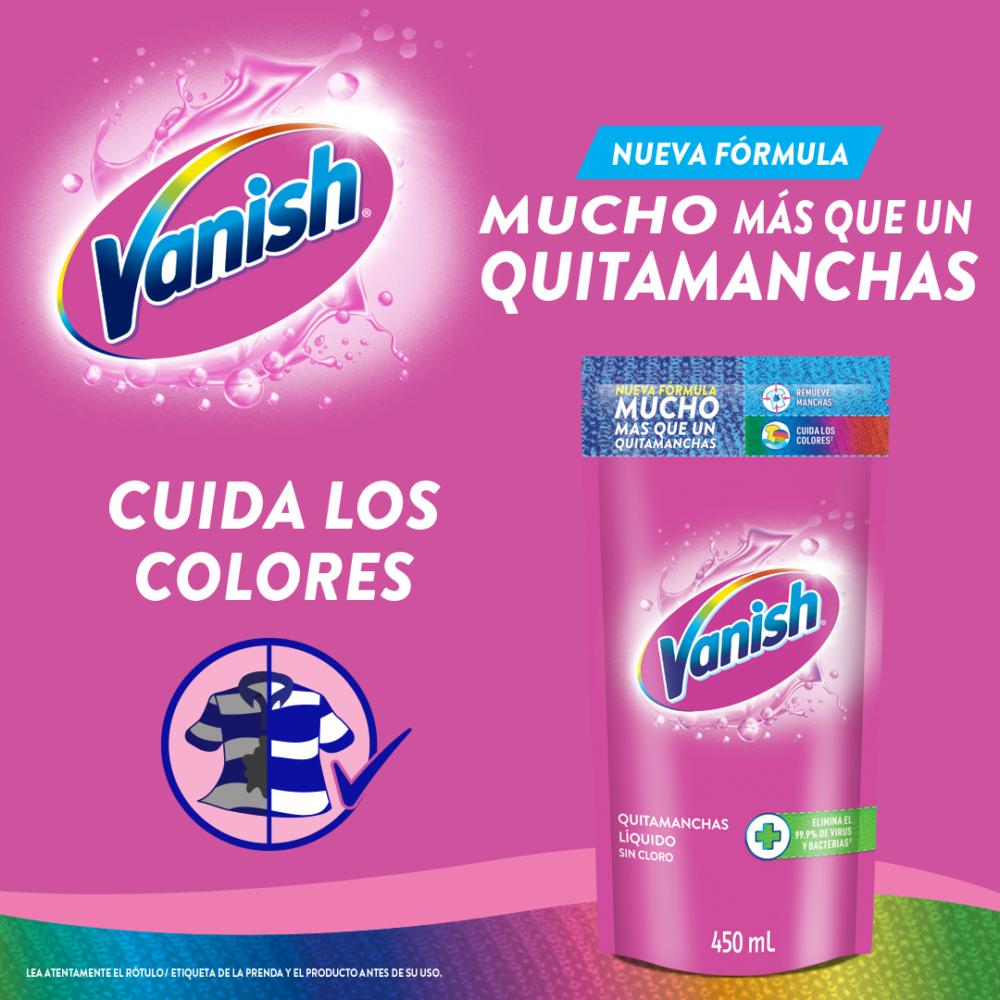 Quitamanchas gel Vanish rosa doypack 450 ml Quitamanchas gel Vanish rosa doypack 450 ml