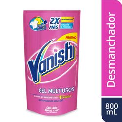 Quitamanchas gel Vanish rosa doypack 800 ml