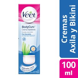 Crema depilatoria Veet axila&bikini piel sensible 100 ml