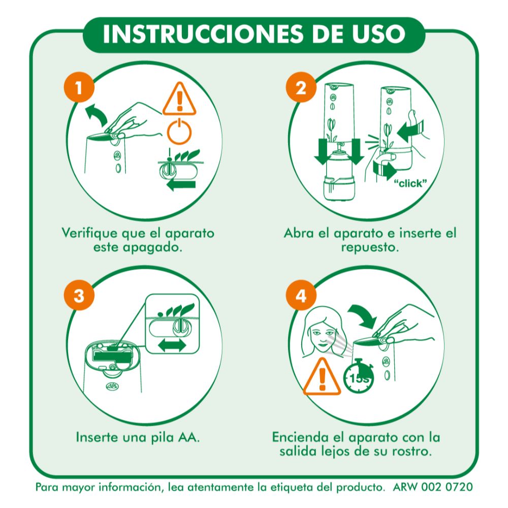 Pack Desodorante ambiental Air Wick freshmatic aparato más repuesto 250 ml