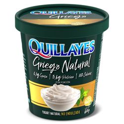 Yoghurt Quillayes griego natural no endulzado pote 400 g