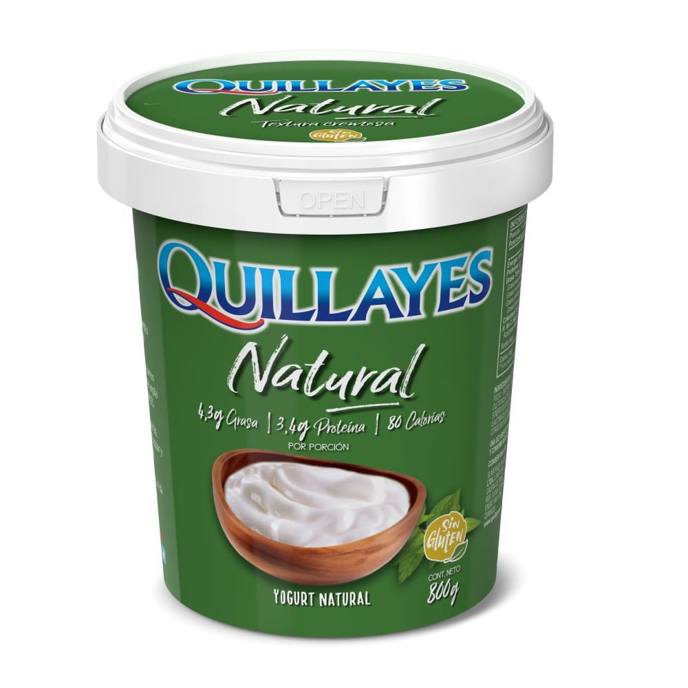 Yoghurt Quillayes natural pote 800 g