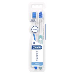 Pack Cepillo dental Oral B expert limpieza medio 2 un