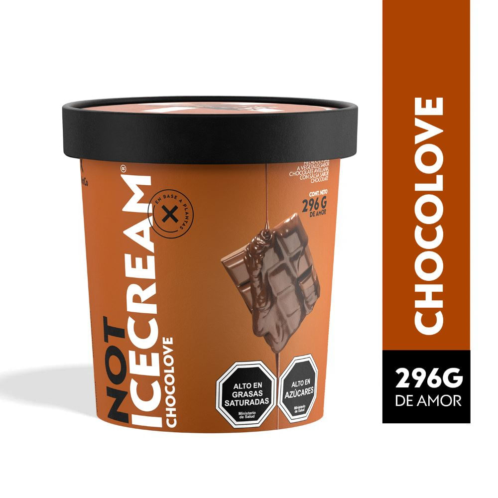 Helado Not Ice Cream chocolate avellana pote 296 g