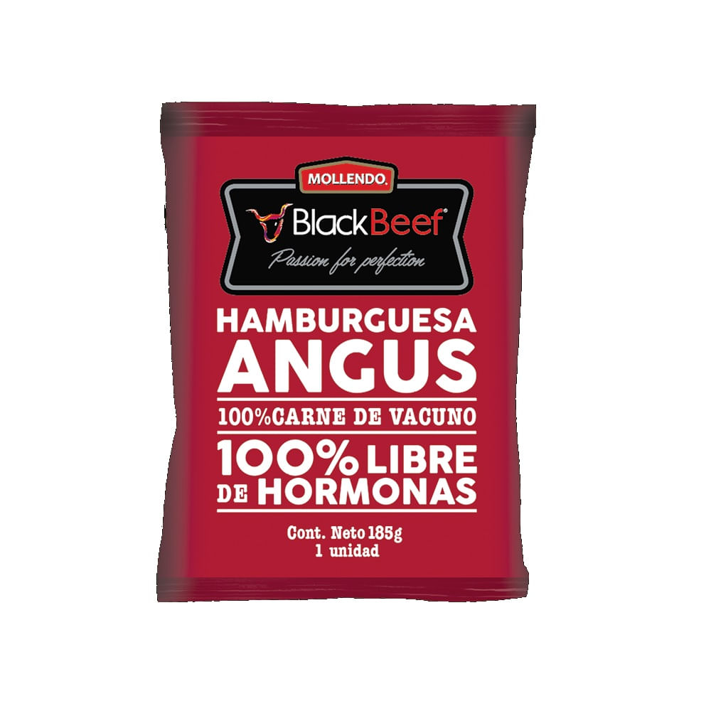 Hamburguesa Angus Mollendo blackbeef 185 g