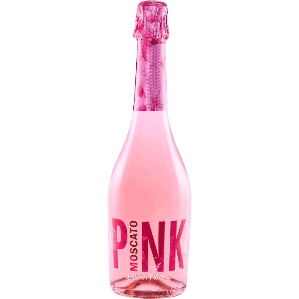 Espumante moscato Opera Prima pink botella 750 cc