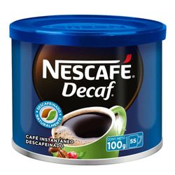 Café instantáneo Nescafé decaf lata 100 g