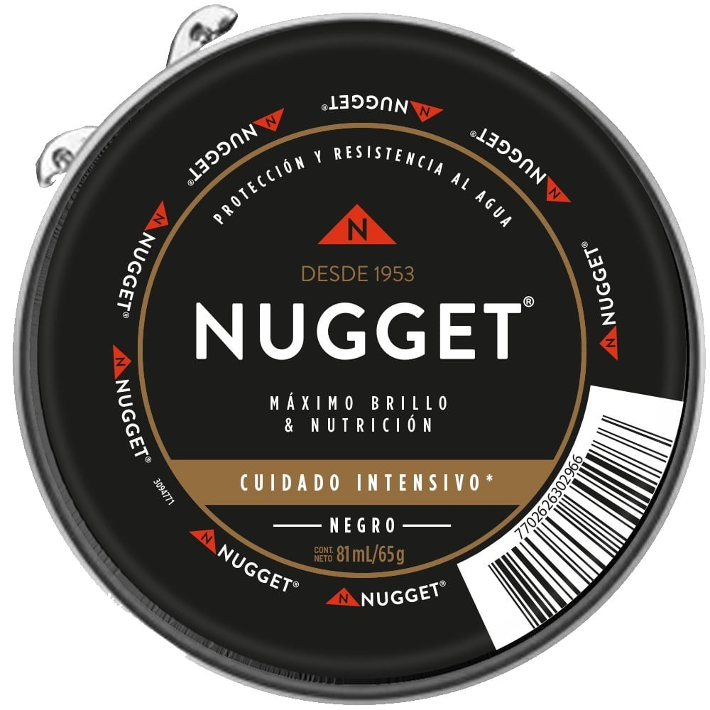 Betún pasta Nugget negro lata 65 g