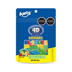 Gomitas 4D Amos con forma de bloques 100 g