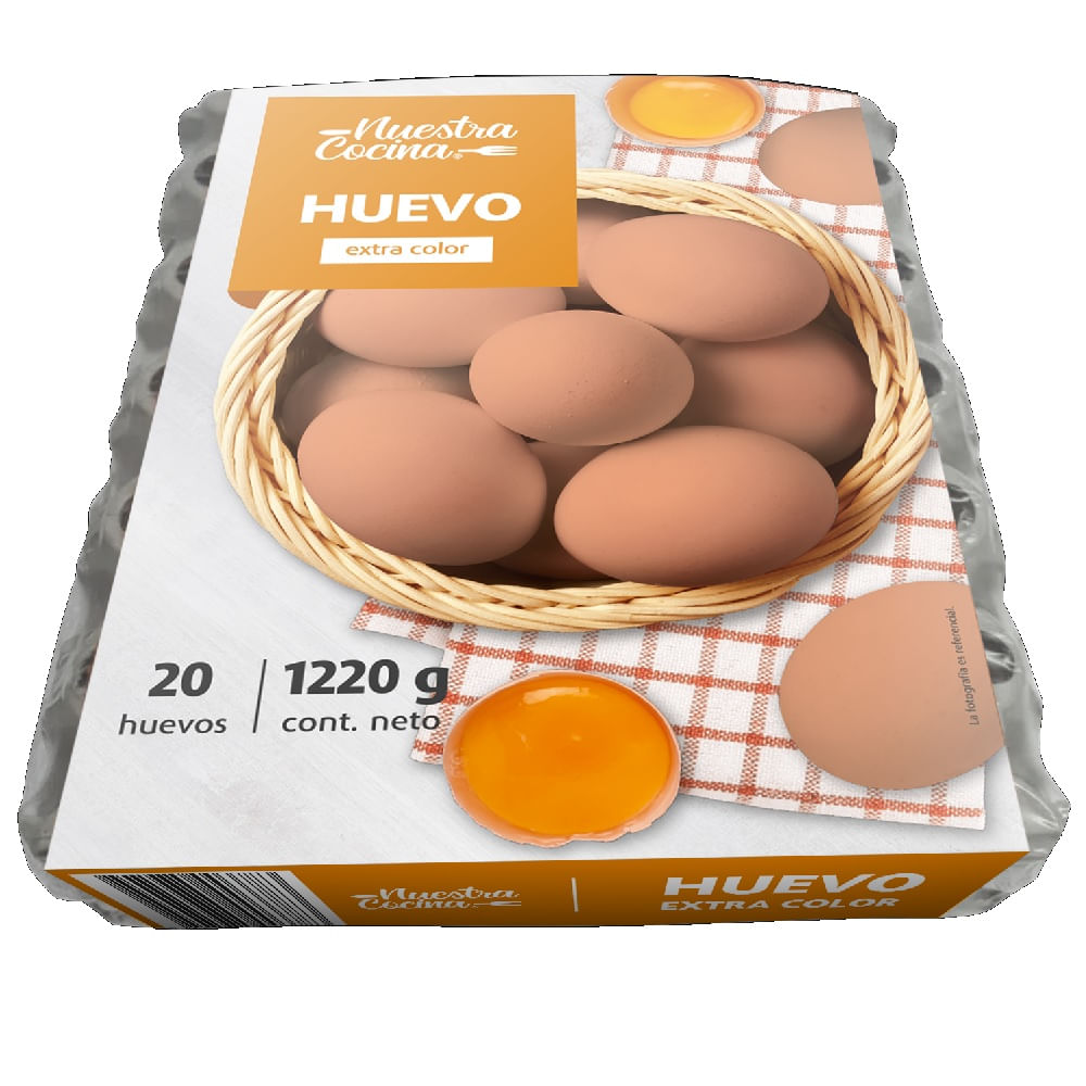 Huevos Nuestra Cocina color extra 20 un